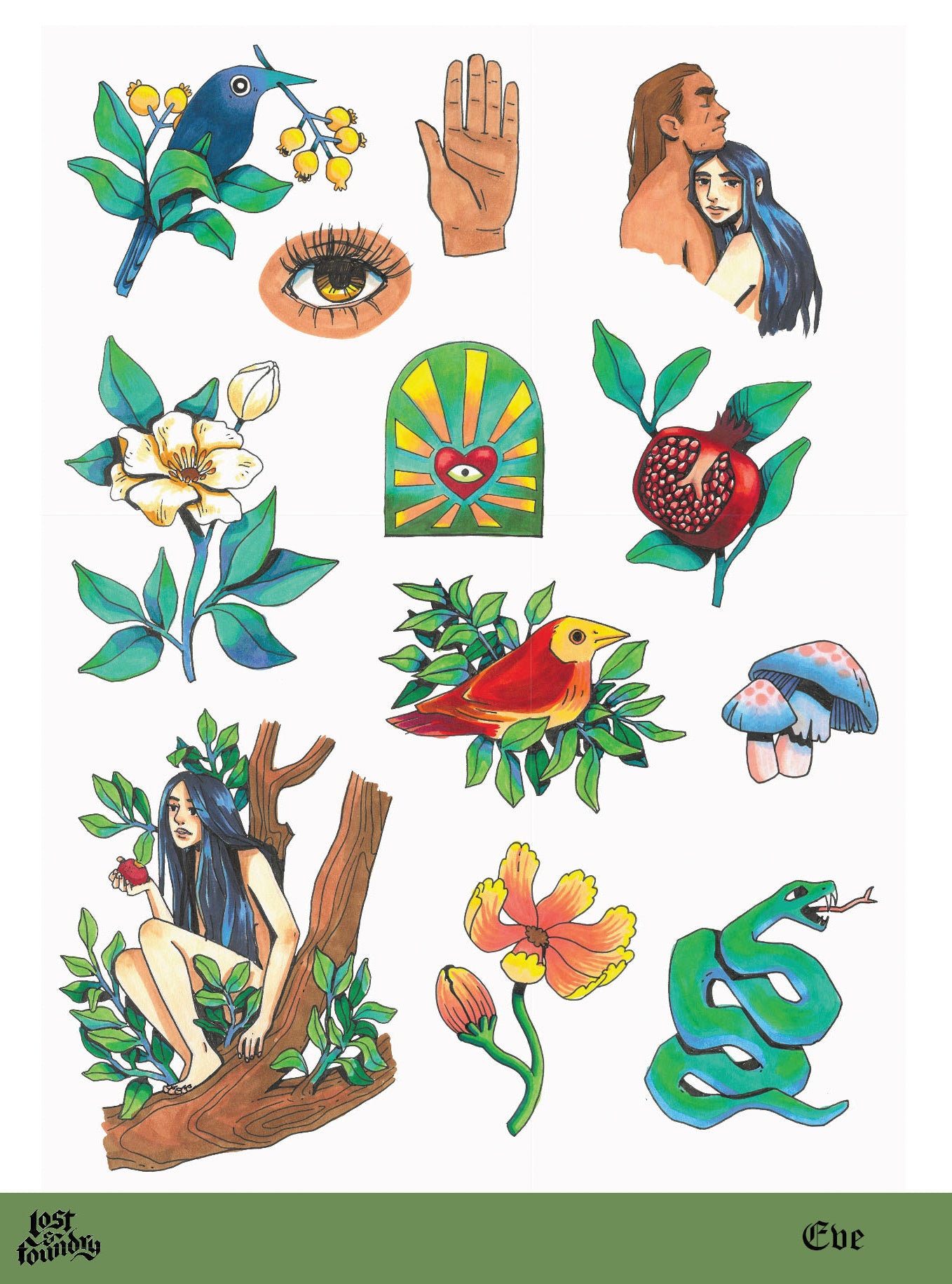 Art Sticker Sheet - Eve