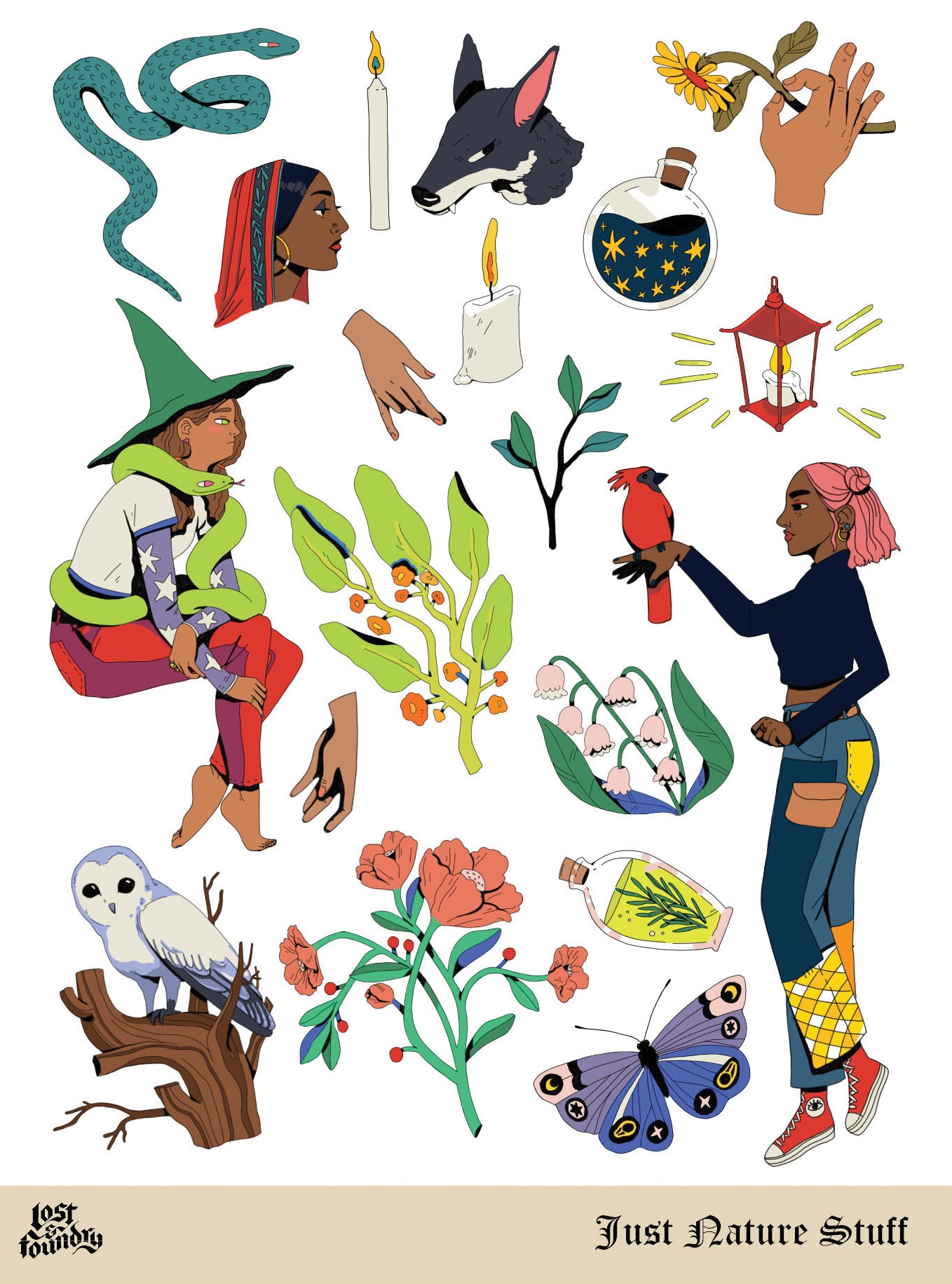 Art Sticker Sheet - Just Nature Stuff