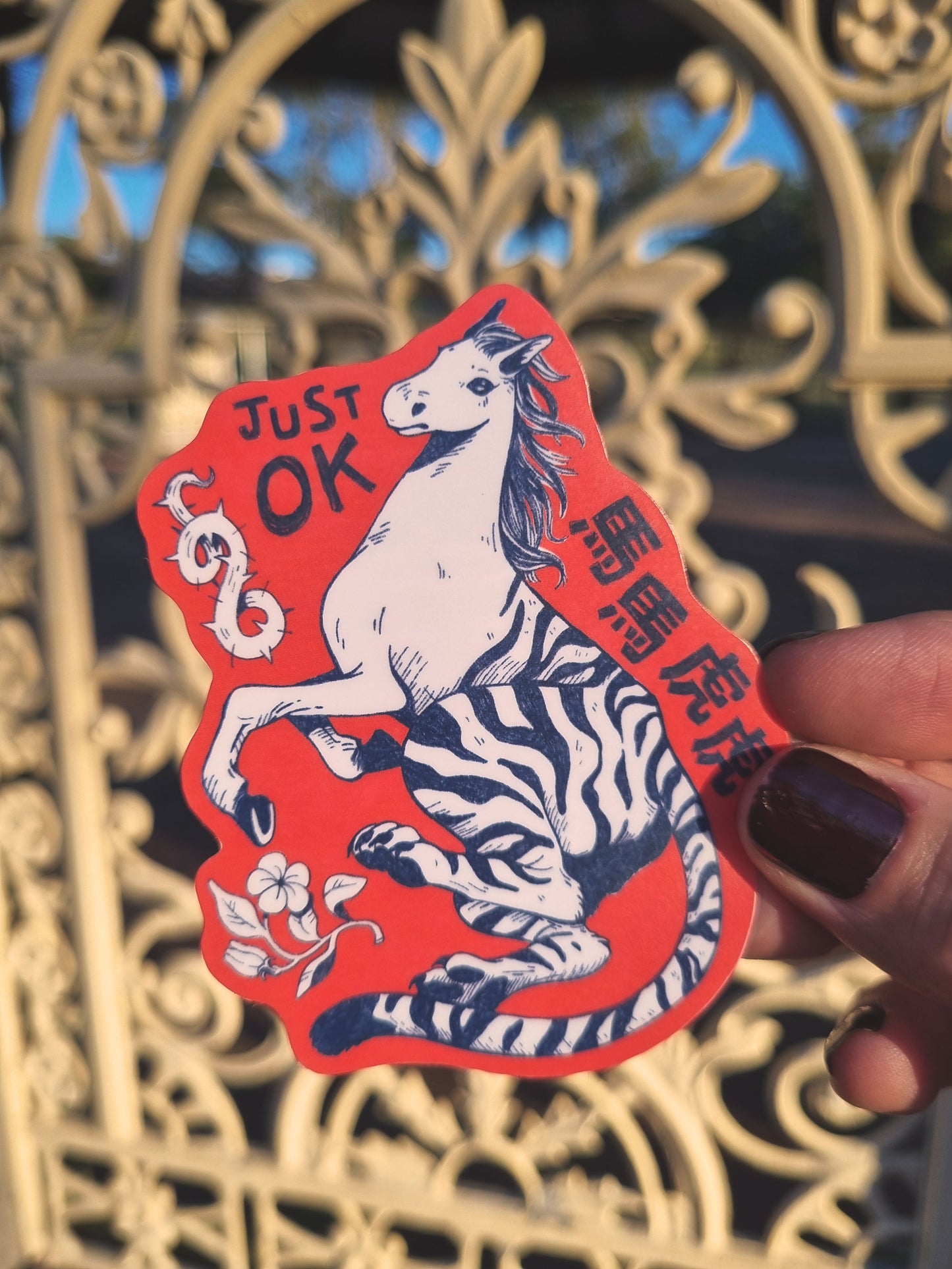 So-so - Horse tiger sticker