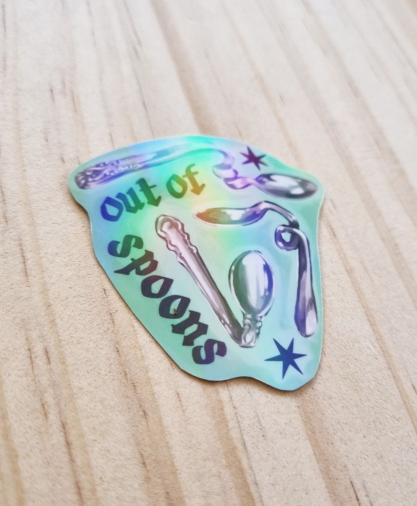 Out of Spoons - Sticker