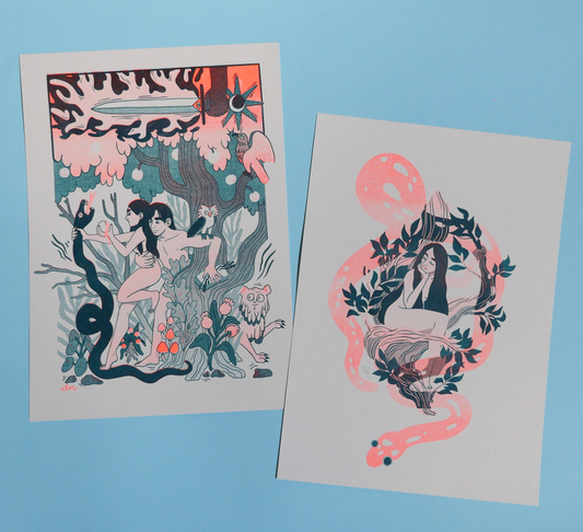 Original Riso Print Set - Eden