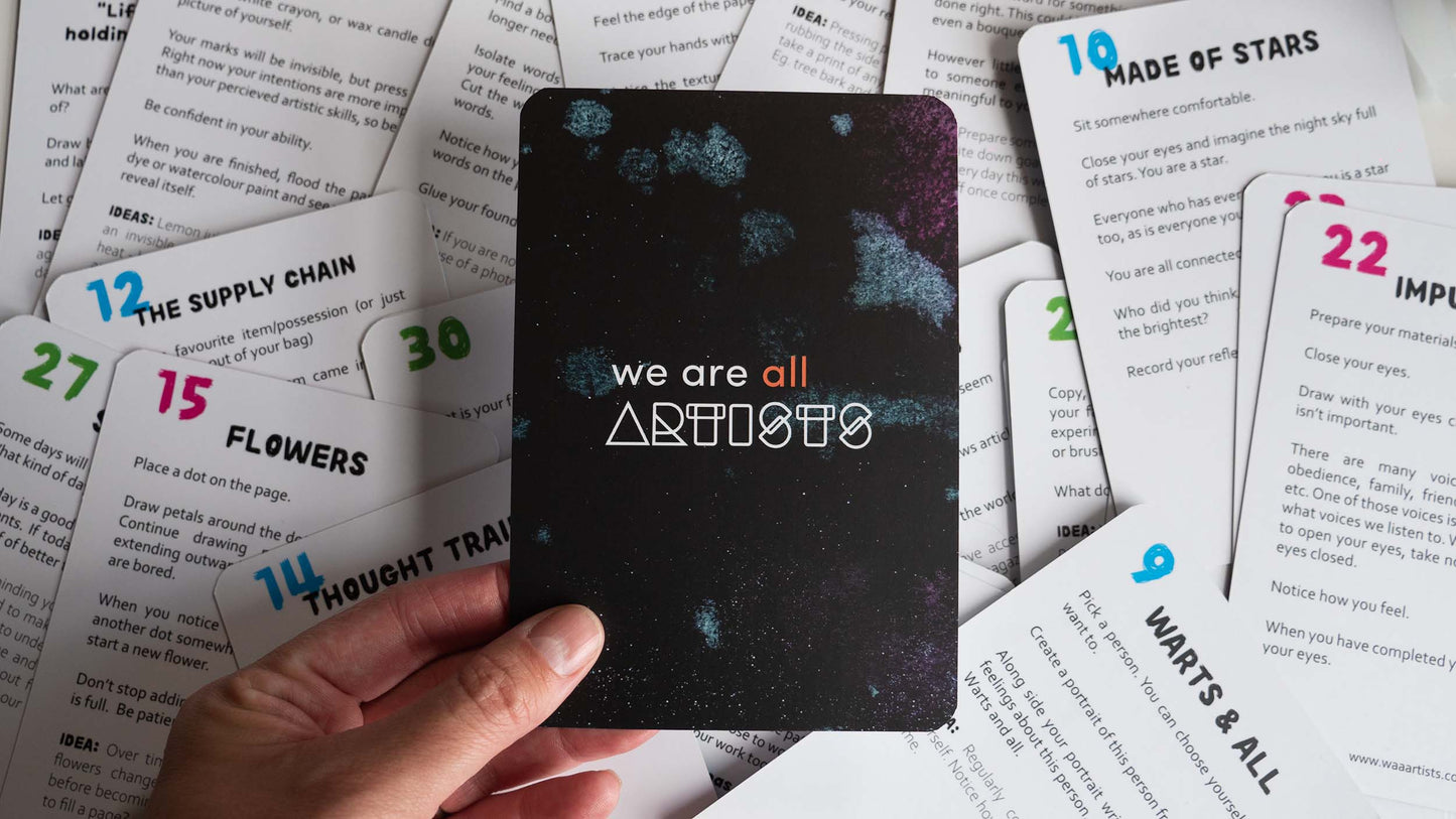 "We Are All Artists" Creative Mindfulness Prompt Cards