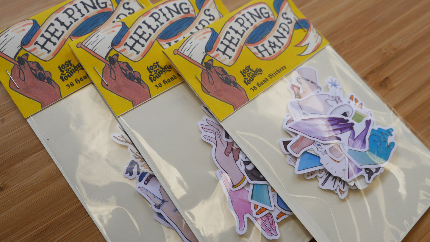 Helping Hands - Flake Sticker Pack