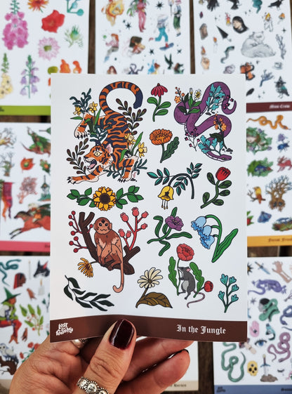 Art Sticker Sheet - In The Jungle