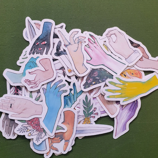 Helping Hands - Flake Sticker Pack