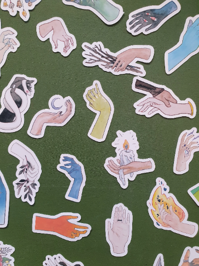 Helping Hands - Flake Sticker Pack