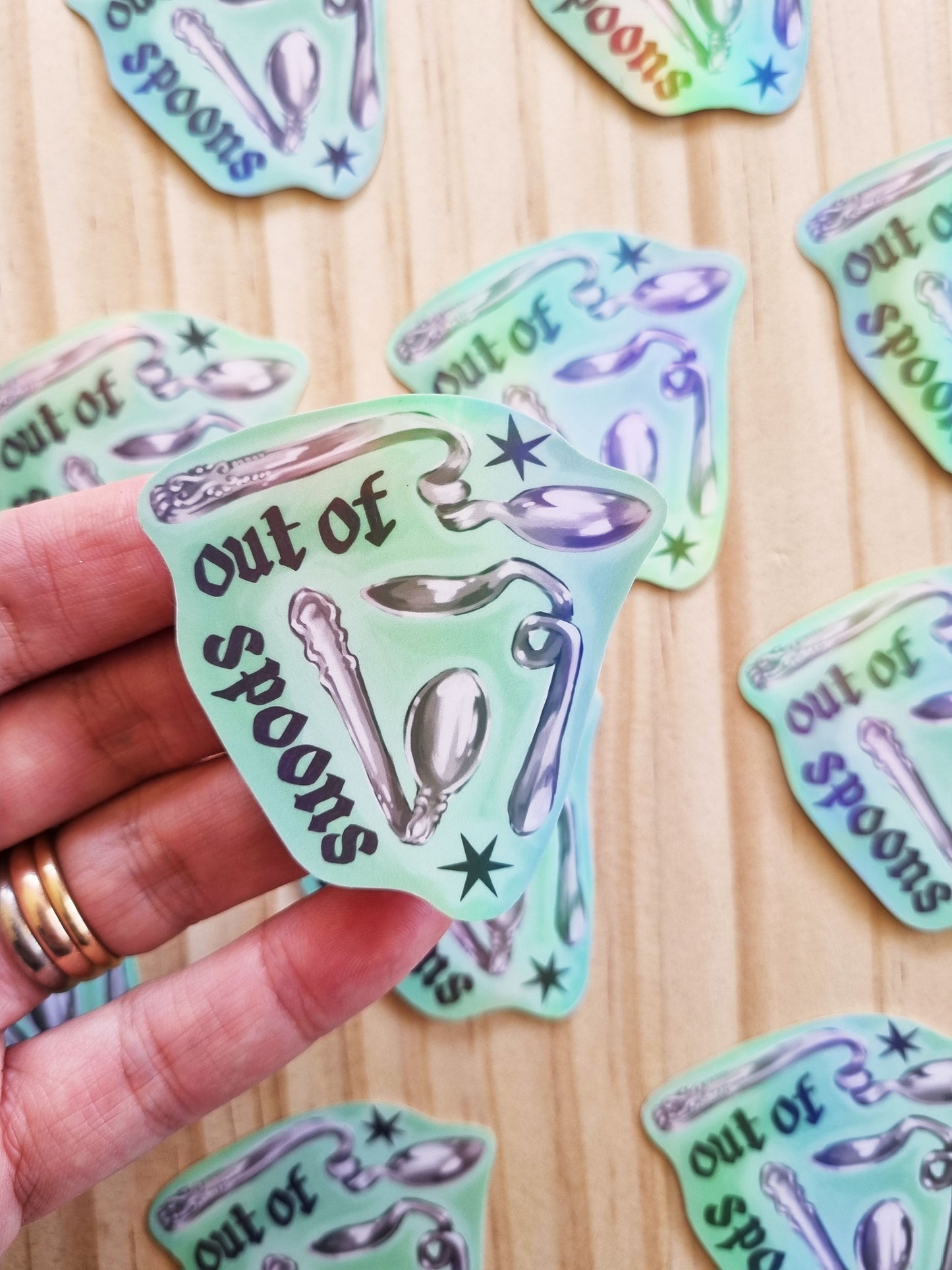 Out of Spoons - Sticker