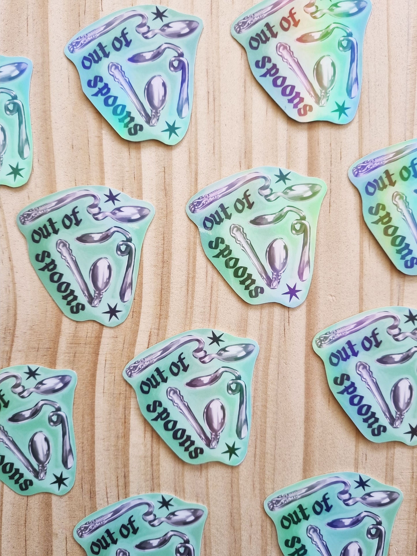 Out of Spoons - Sticker