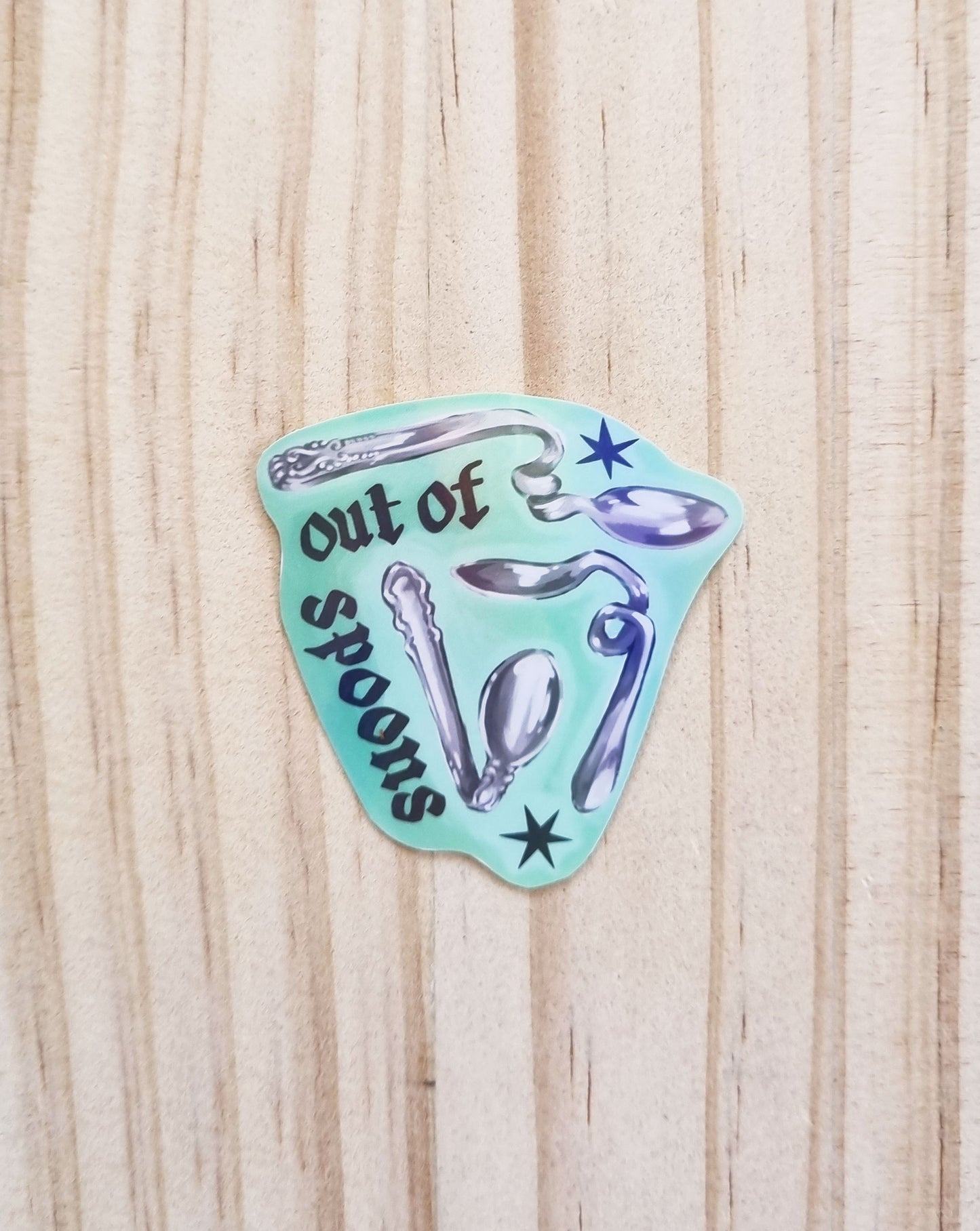 Out of Spoons - Sticker