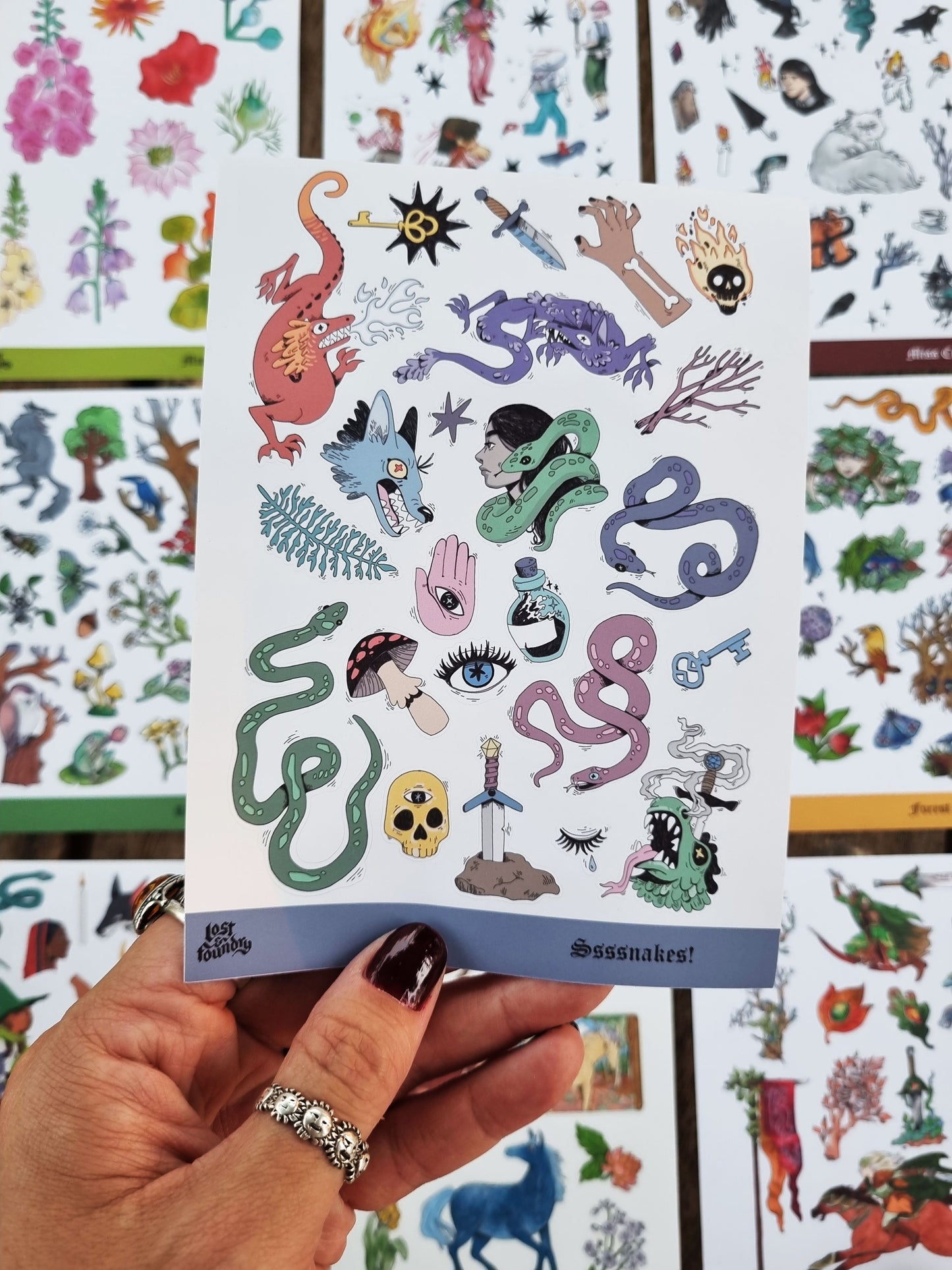 Art Sticker Sheet - Ssssnakes!