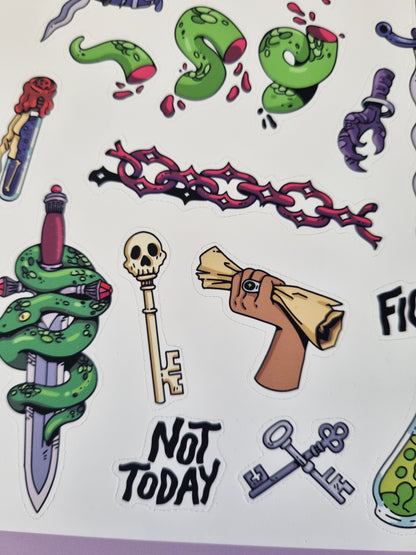 Stab! - Rogue Sticker Sheet