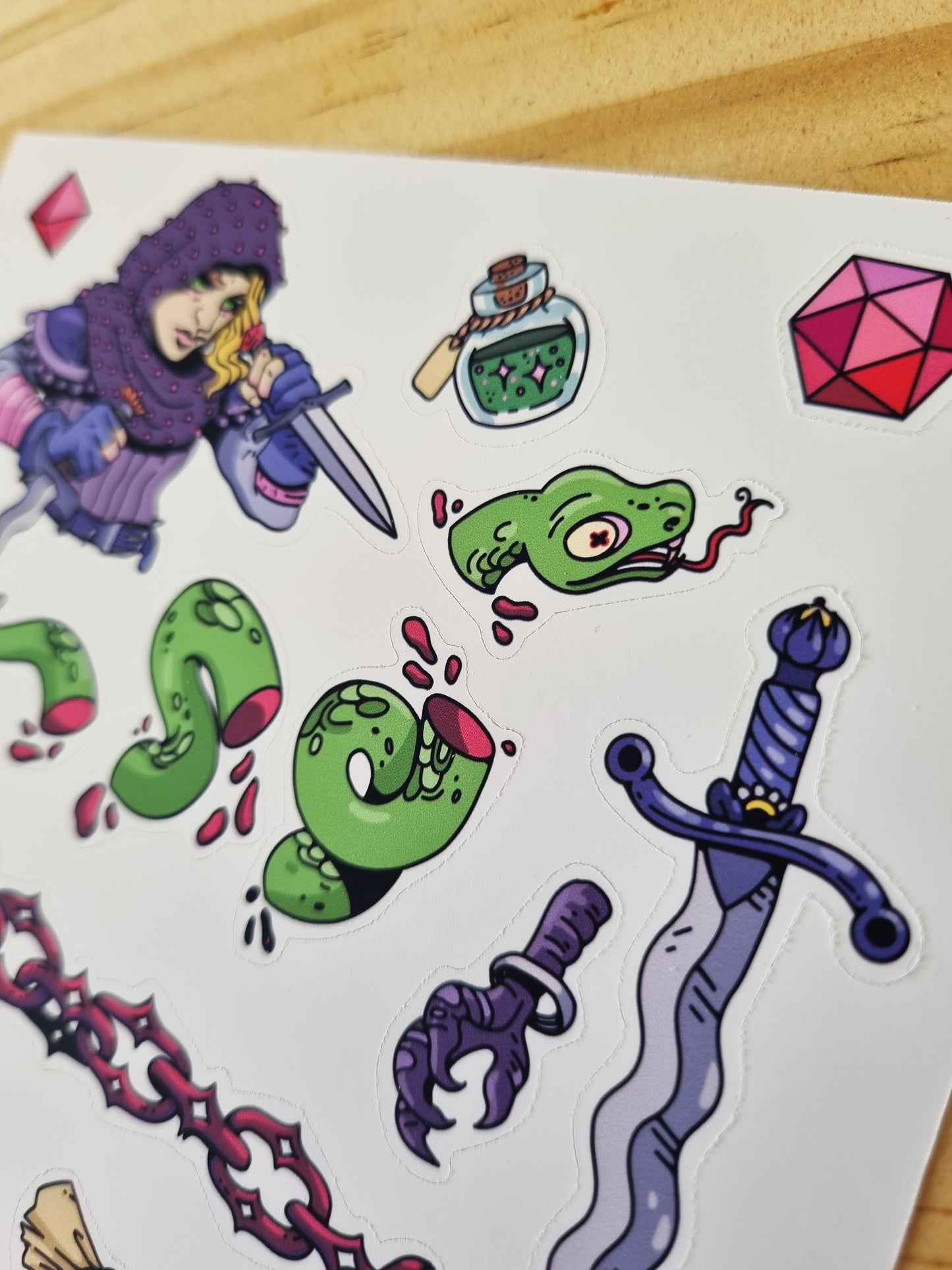 Stab! - Rogue Sticker Sheet