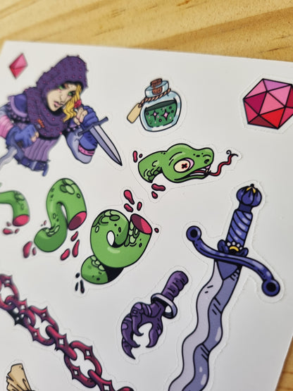 Stab! - Rogue Sticker Sheet